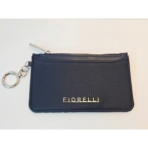 Fiorelli Women's Natalie Zip Top Card Case Wallet Blueberry Pebbled